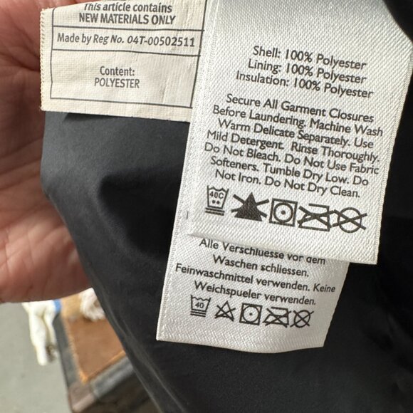 Eddie Bauer "SportShop" Quilted Black Jacket Women's Size Medium - Picture 6 of 8